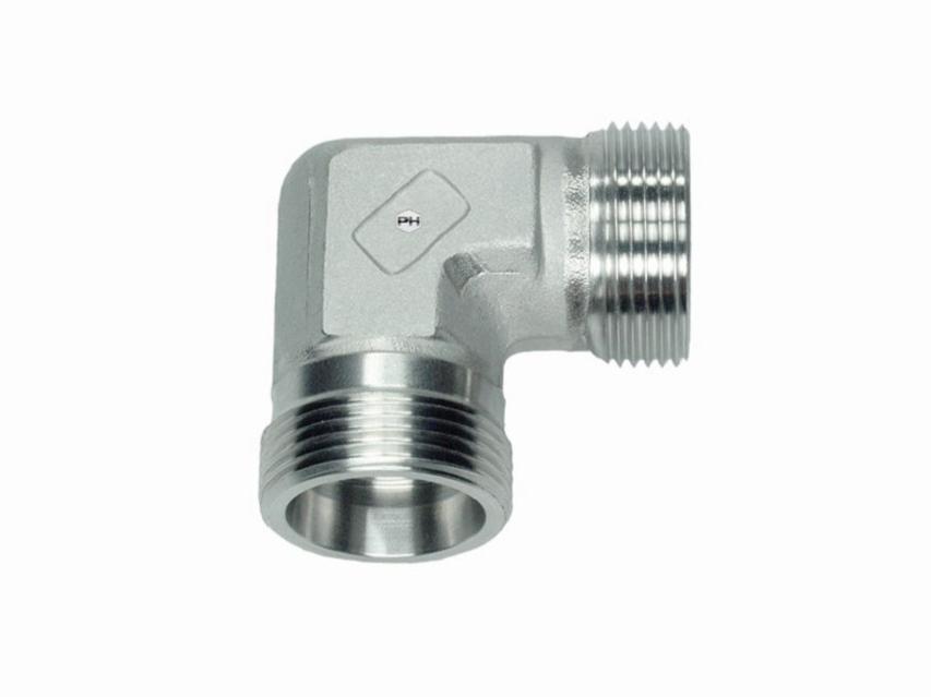 Winkel-Schneidringverschraubung 35 L (M45x2), Stahl verzinkt